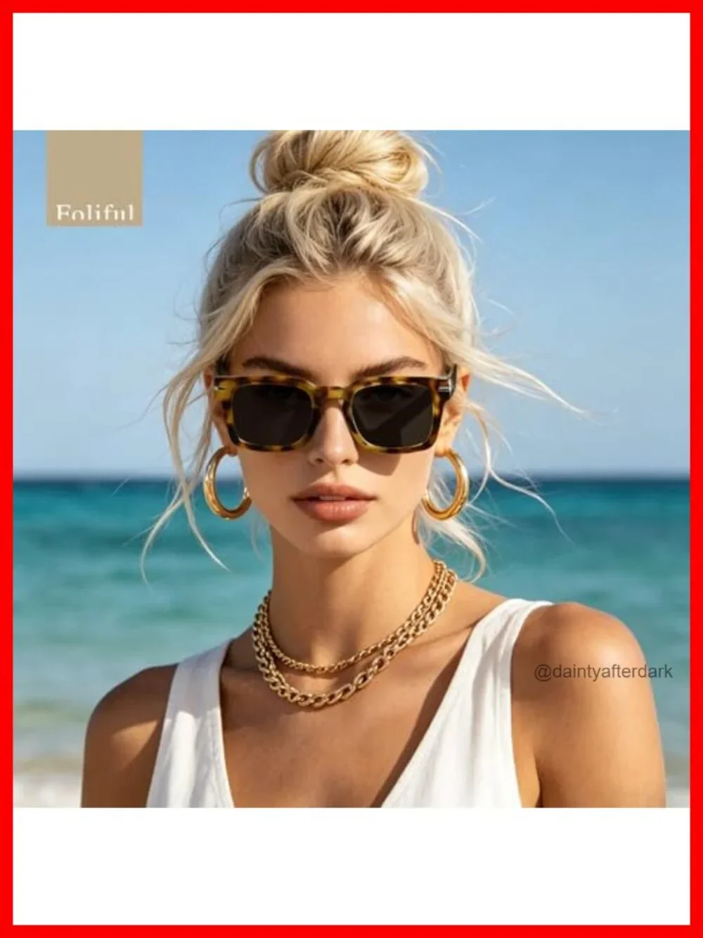 Retro Square Frame Sunglasses for Women Men Driving UV Protection HD Lens
